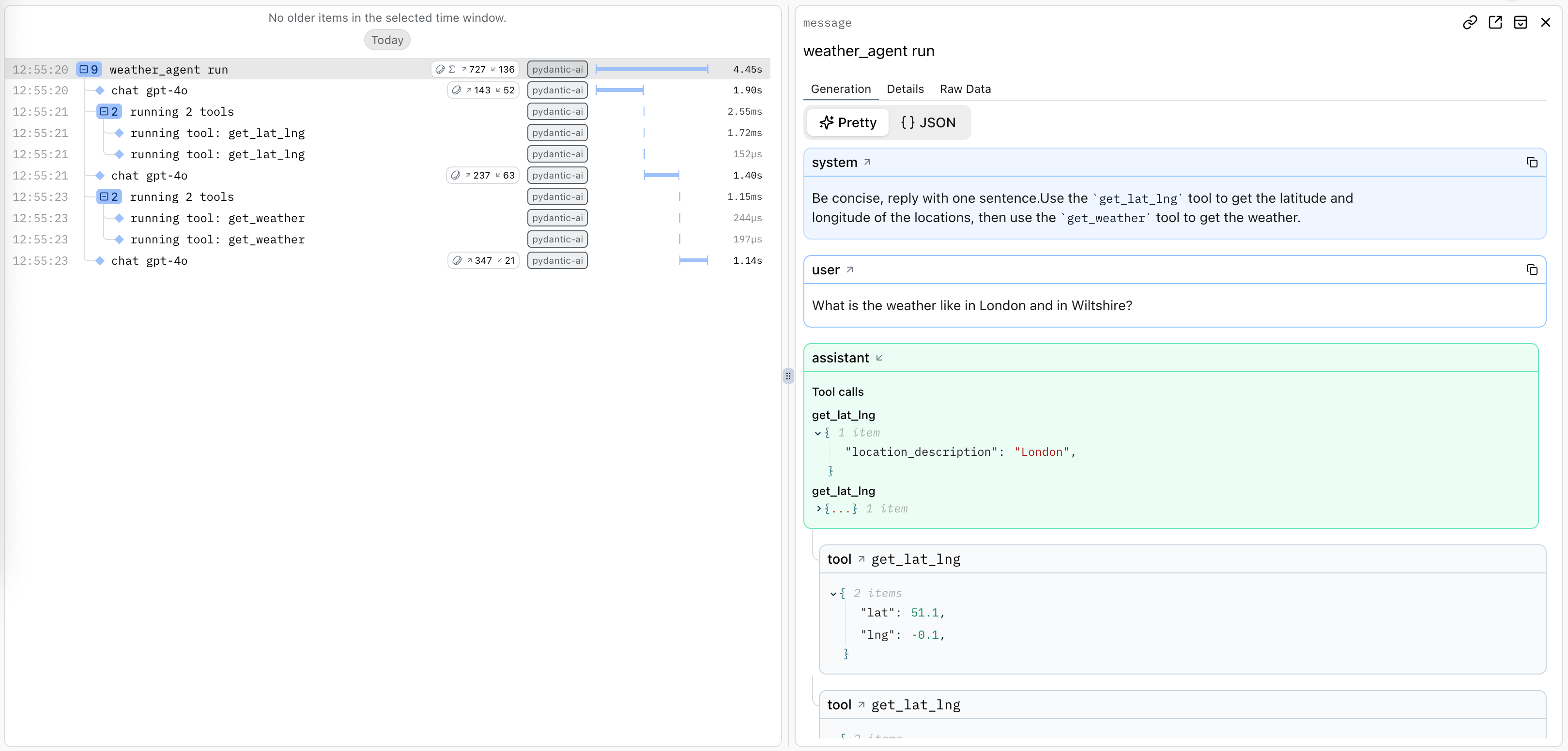Weather Agent Logfire